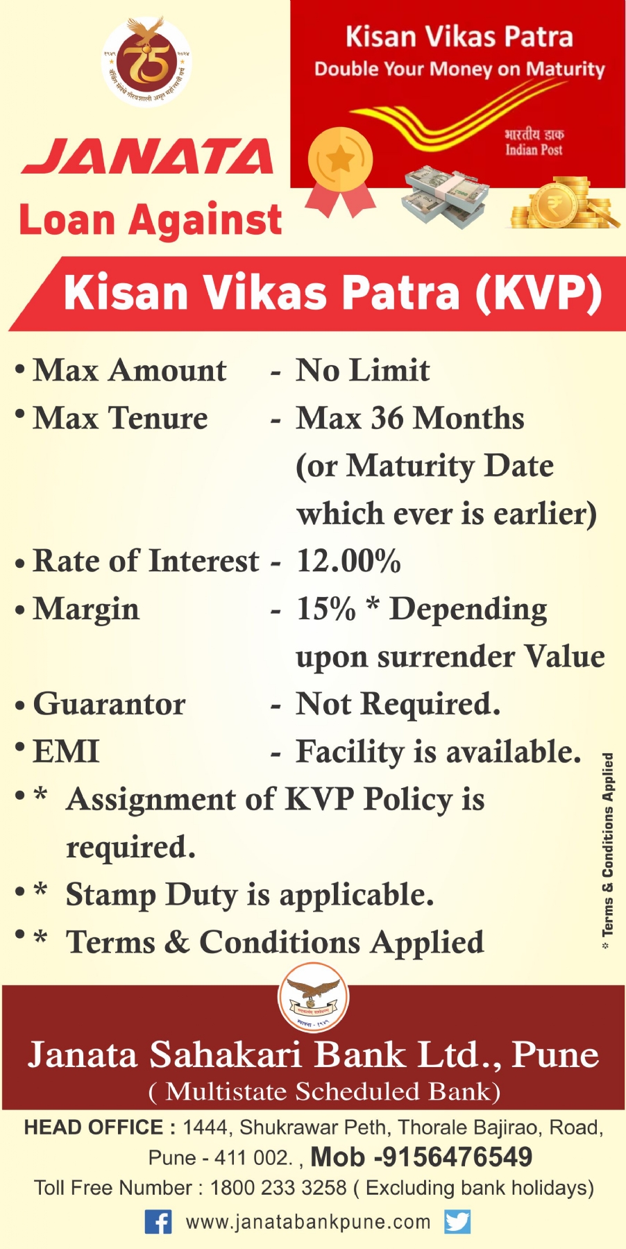 Loan Against KVP